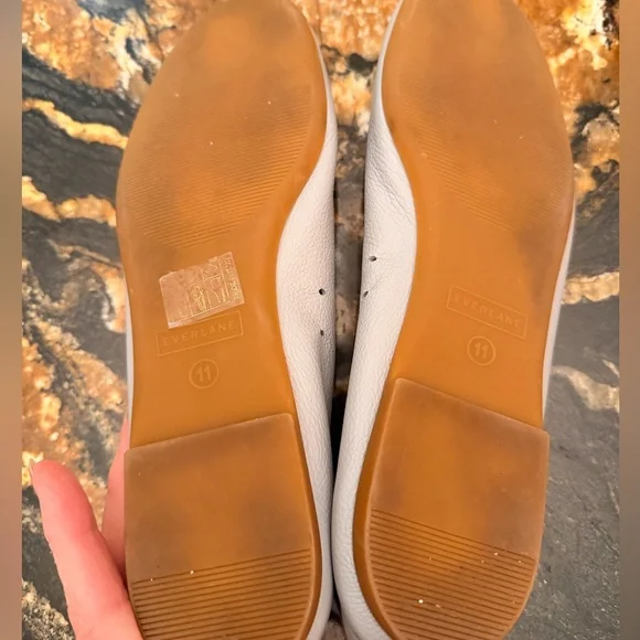 EVERLANE DAY GLOVE in LIGHT Blue Leather Flats Sz 11 - Picture 7 of 12